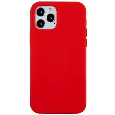 Apple iPhone 12 (12 Pro) cieta silikona (TPU) sarkans apvalks | vacins.lv