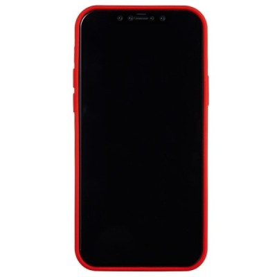 Apple iPhone 12 (12 Pro) kieto silikono TPU raudonas dėklas - nugarėlė | Priedai.lt