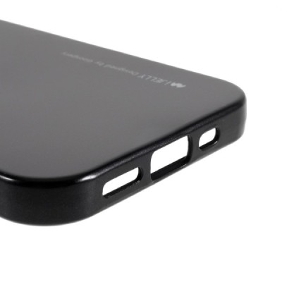 Apple iPhone 12 (12 Pro) Mercury melns cieta silikona (TPU) apvalks | vacins.lv