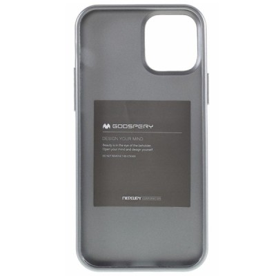 Apple iPhone 12 (12 Pro) Mercury pelēks cieta silikona (TPU) apvalks | Vacins.lv