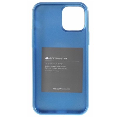 Apple iPhone 12 (12 Pro) Mercury mėlynas kieto silikono TPU dėklas - nugarėlė | Priedai.lt