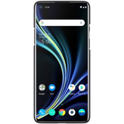 Nillkin Frosted Shield OnePlus 8 melns plastmasas futrālis | Vacins.lv