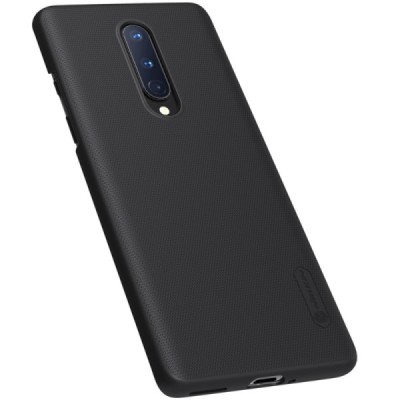 Nillkin Frosted Shield OnePlus 8 melns plastmasas futrālis | Vacins.lv