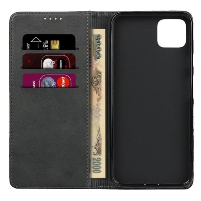 Google Pixel 4 atvēramais ādas melns maciņš (maks) | Vacins.lv