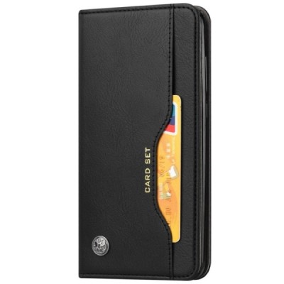 Greznais „Comma“ sērijas ādas atvērams melns Xiaomi Mi 10T (Mi 10T Pro) futrālis | Vacins.lv