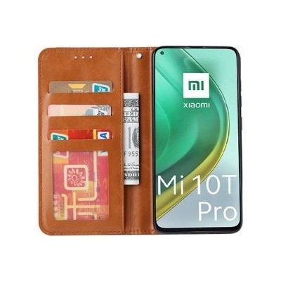 Greznais „Comma“ sērijas ādas atvērams melns Xiaomi Mi 10T (Mi 10T Pro) futrālis | Vacins.lv