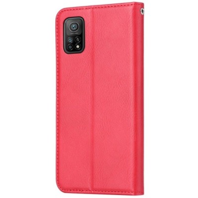 Greznais „Comma“ sērijas ādas atvērams sarkans Xiaomi Mi 10T (Mi 10T Pro) futrālis | Vacins.lv