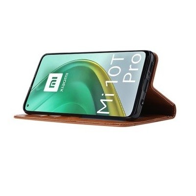 Greznais „Comma“ sērijas ādas atvērams sarkans Xiaomi Mi 10T (Mi 10T Pro) futrālis | Vacins.lv