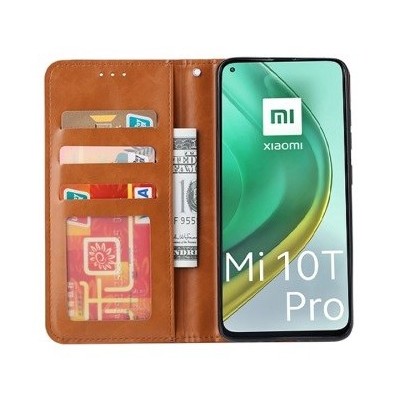 Prabangus „Comma“ odinis atverčiamas bordo Xiaomi Mi 10T (Mi 10T Pro) dėklas | Priedai.lt