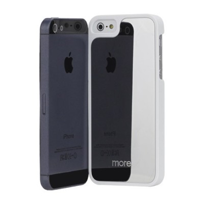 Baltas „More“ veidrodinis Apple iPhone SE (5, 5s) dėklas (dėkliukas) / Priedai.lt