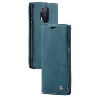 OnePlus 8 Pro CaseMe Retro solīds atvēramais ādas zaļš maciņš - maks | Vacins.lv