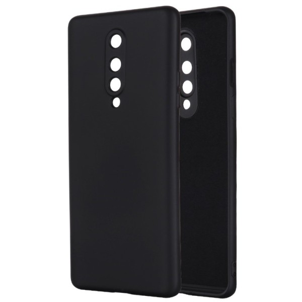 „Shell“ cieta silikona (TPU) apvalks - melns (OnePlus 8)