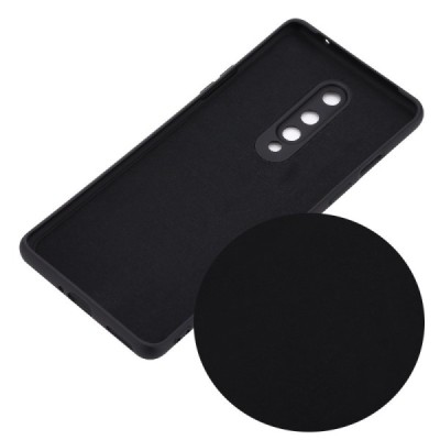 OnePlus 8 Shell cieta silikona (TPU) melns apvalks | vacins.lv