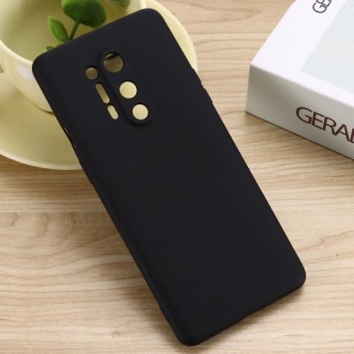 OnePlus 8 Pro Shell cieta silikona (TPU) melns apvalks | vacins.lv