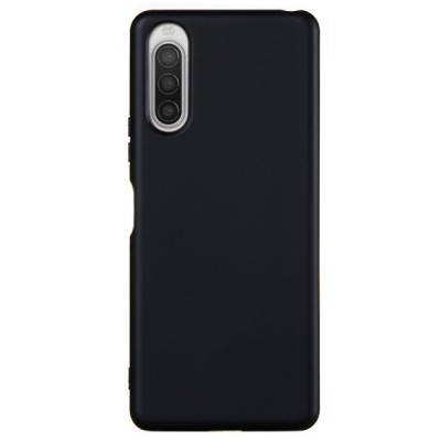 Sony Xperia 10 II Shell cieta silikona (TPU) melns apvalks | vacins.lv