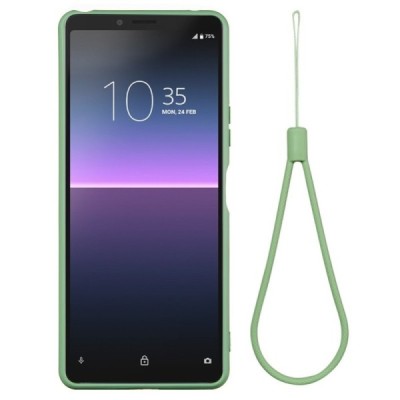 Sony Xperia 10 II Shell cieta silikona (TPU) zaļš apvalks | Vacins.lv
