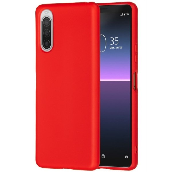 „Shell“ cieta silikona (TPU) apvalks - sarkans (Xperia 10 II)