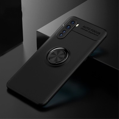 OnePlus Nord „FOCUS“ Kickstand cieta silikona (TPU) melns apvalks | vacins.lv