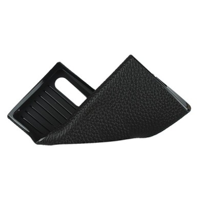 Sony Xperia 10 II „Litchi“ Skin (TPU) melns ādas apvalks | Vacins.lv