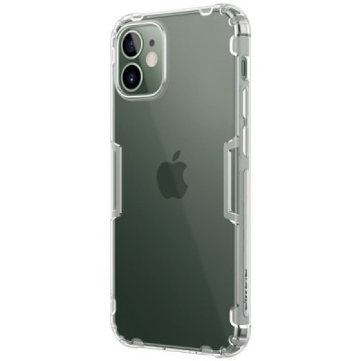 Apple iPhone 12 Mini Nillkin Nature plonas skaidrus (permatomas) silikoninis TPU bespalvis dėklas | Priedai.lt