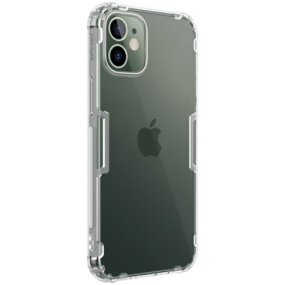Apple iPhone 12 Mini Nillkin Nature plonas skaidrus (permatomas) silikoninis TPU bespalvis dėklas | Priedai.lt