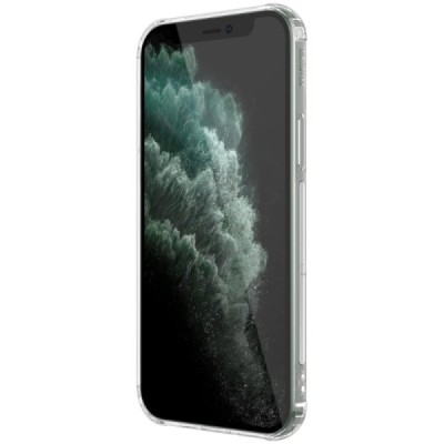 Apple iPhone 12 Pro Max Nillkin Nature plonas skaidrus (permatomas) silikoninis TPU bespalvis dėklas | Priedai.lt