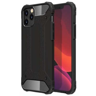 Pastiprinātas aizsardzības melns Apple iPhone 12 (12 Pro) apvalks | Vacins.lv