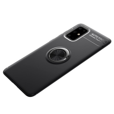 Samsung Galaxy A41 (A415) „FOCUS“ Kickstand kieto silikono TPU juodas dėklas - nugarėlė | Priedai.lt