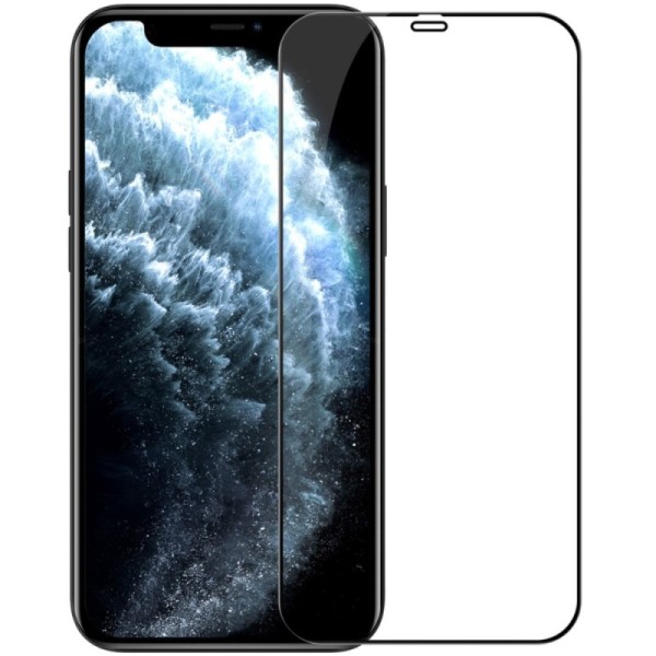 „Nillkin“ CP 9H Tempered Glass ekrāna aizsargstikls 0.33 mm - melns (iPhone 12 Mini)