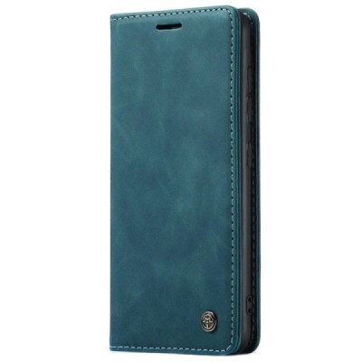 Samsung Galaxy A51 (A515F) CaseMe Retro solidus atverčiamas žalias odinis dėklas - knygutė | Priedai.lt