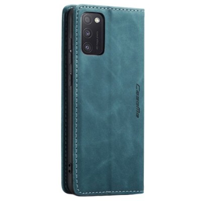Samsung Galaxy A51 (A515F) CaseMe Retro solidus atverčiamas žalias odinis dėklas - knygutė | Priedai.lt