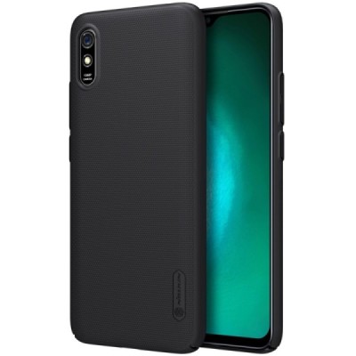 Xiaomi Redmi 9A "Nillkin" Frosted Shield melns vāciņš, apvalks | Vacins.lv