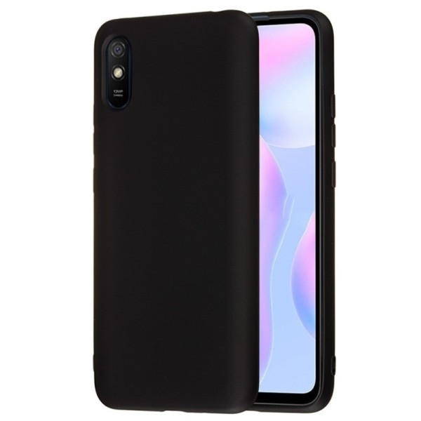 „Shell“ kieto silikono (TPU) dėklas - juodas (Redmi 9A)