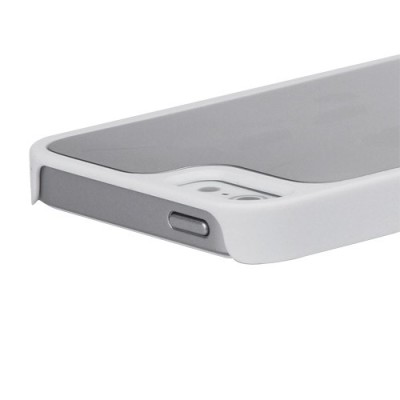 Baltas „More“ veidrodinis Apple iPhone SE (5, 5s) dėklas (dėkliukas) / Priedai.lt