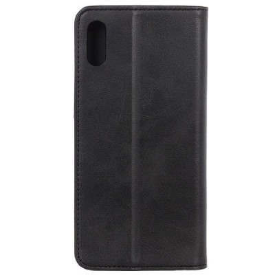 Xiaomi Redmi 9A „Split“ juodas odinis atverčiamas dėklas - knygutė | Priedai.lt