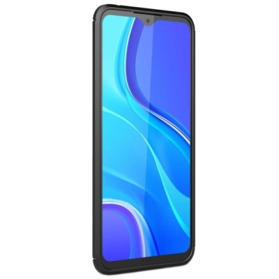 Xiaomi Redmi 9A „Carbon“ cieta silikona (TPU) melns apvalks | vacins.lv