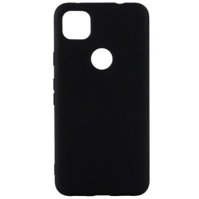 Google Pixel 4A Shell cieta silikona (TPU) melns apvalks | vacins.lv