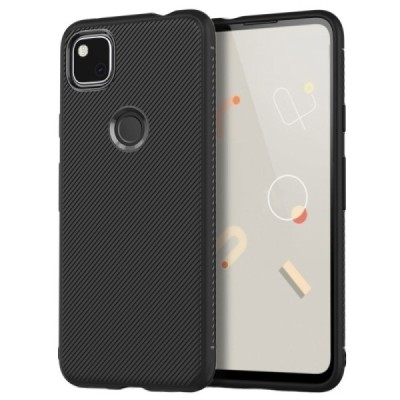 Google Pixel 4A „Jazz“ cieta silikona (TPU) melns apvalks | vacins.lv