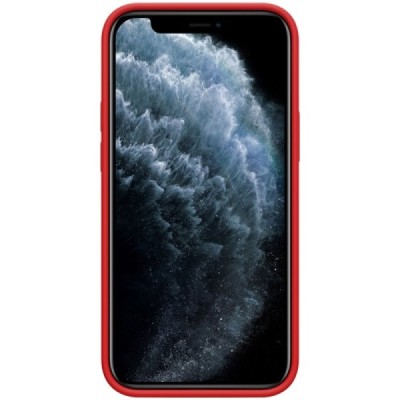 Apple iPhone 12 (12 Pro) „Nillkin“ Flex Liquid Silicone sarkans vāciņš, apvalks | Vacins.lv