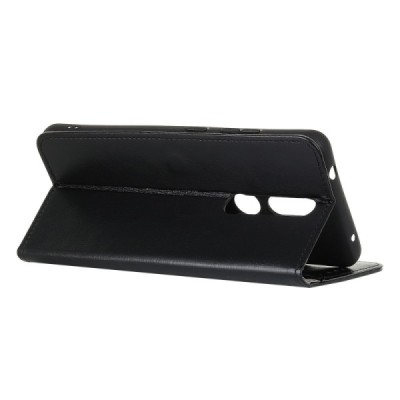 Nokia 2.4 atvēramais ādas melns maciņš, grāmata (maks) | Vacins.lv