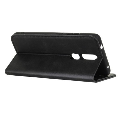 Nokia 2.4 „Split“ sērijas melns atvērams maciņš, maks | Vacins.lv