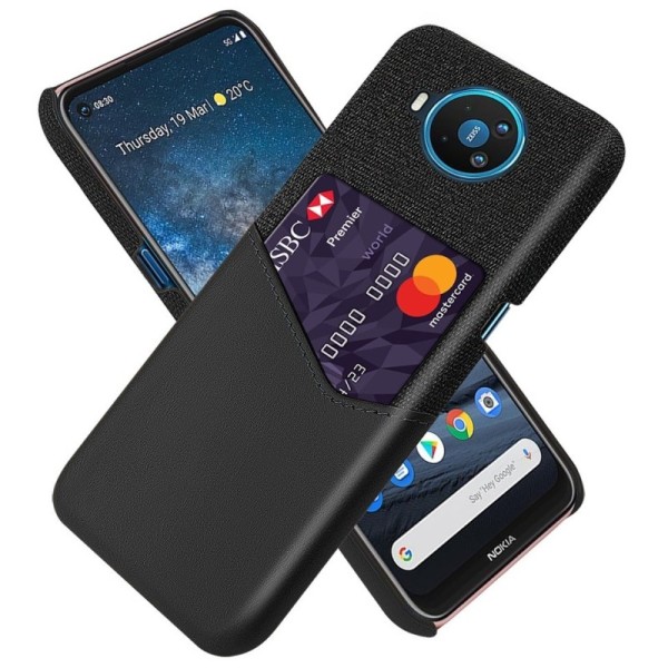 „KSQ“ Shell dėklas su kišenėle - juodas (Nokia 8.3)