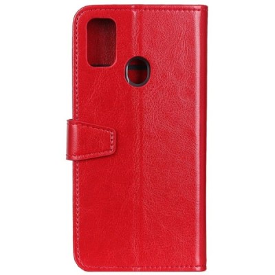 OnePlus Nord N100 atvēramais ādas sarkans maciņš, grāmata (maks) | Vacins.lv