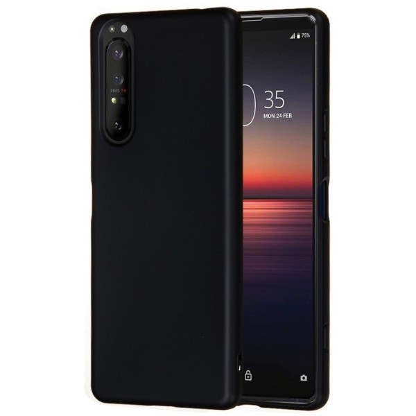 „Shell“ cieta silikona (TPU) apvalks - melns (Xperia 5 II)