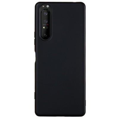 Sony Xperia 5 II Shell cieta silikona (TPU) melns apvalks | vacins.lv
