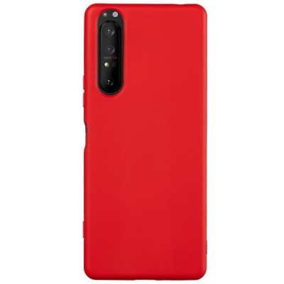 Sony Xperia 5 II Shell cieta silikona (TPU) sarkans apvalks | vacins.lv