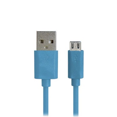 Micro usb 1.0 zils vads 1 m. / vacins.lv
