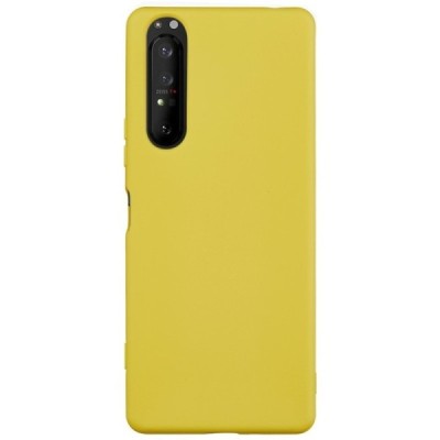 Sony Xperia 5 II Shell cieta silikona (TPU) dzeltens apvalks | vacins.lv