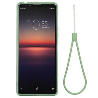 Sony Xperia 5 II Shell cieta silikona (TPU) zaļš apvalks | Vacins.lv