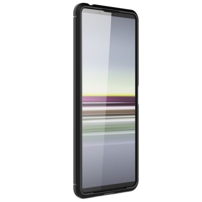 Sony Xperia 5 II „Carbon“ cieta silikona (TPU) melns vāciņš | Vacins.lv
